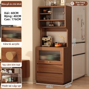 ZHUOHE | Tủ Lưu Trữ Đa Năng Tiết Kiệm Không Gian Cho Dụng Cụ Trà và Bếp
