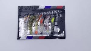 ShareShark | Mồi Câu Giả Tôm Phát Sáng ShareShark 6 Con Chất Liệu PVC Mềm Có Móc Và Chì Dùng Cho Câu Biển Câu Ở Biển Hồ Ao.