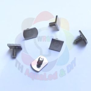 Ốc vuông M4 chất liệu niken chống rỉ sét ốc 4 li chuyên dùng cho đèn khung tranh tramg trí quảng cáo gia dụng công trình