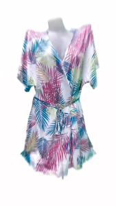 RAINBOW SWIMSUIT Printing & Black Bikini Cover Up Kimono Summer Beach Dress Tunic women Beach wear Swim Suit Beach Cardigan