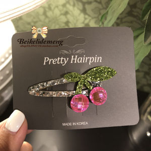 Shiny Cherry Angel Wings Baby Headband Princess Style Childrens Hair Accessories Toddler Girls BB Clip Baby Hair Clips