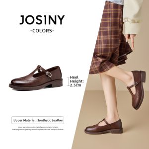 Josiny | Black Loafers Women Spring New Design British Style Flats