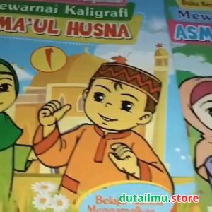 Mewarnai Kaligrafi ASMAUL HUSNA 4 Jilid Lengkap | Cahaya Agency
