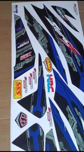 ( COD ) SUPRA X 125 FI STICKER STRIPING MOTOR HONDA SUPRA X 125 FI IP.S-2 STRIPING VARIASI RACING