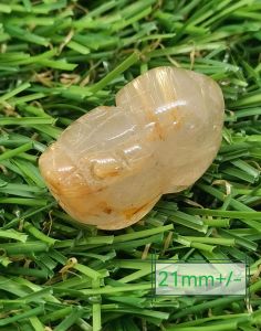 Golden Rutilated Pixiu LLT Code : 59604 Price : $24.90 (21mm+) $26.90(22mm+) & $28.90 (24mm+)