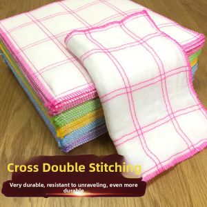 Thickened 10 Layers Non-Stick Oil Cotton Wipes Water Absorption Dish Towel Scrubber Cleanliness Cloth Home Personal Cleaning Tools