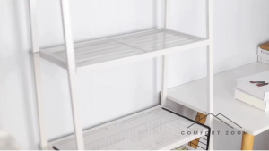Under Shelf Storage Basket Under Shelf Hanging Metal Wire Storage Basket for Kitchen Office Pantry Bathroom Cabinet