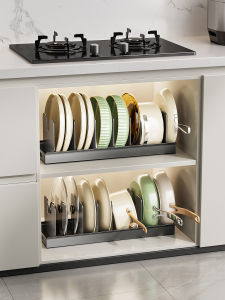 Kitchen Pot Storage Rack for Sink Lower Cabinet and Counter