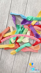 Balon Latex Pastel Macaron 5 inch isi 100 pcs / balon macaron dekor