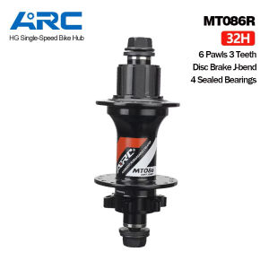 ARC Dirt Jump Hub Single Speed Rear Bike Hubs 4 Bearing Disc Brake MTB Hub 32H 135mm Ultralight Noisy Street MTB Bicycle Hubs