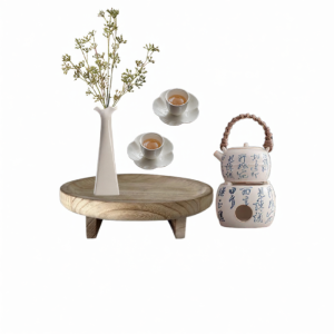 Zen Style Irregular Shaped Wooden Tray