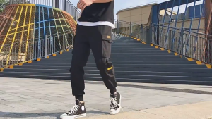 GentWear Jogger Pants for Men Outdoor 6-Pocket Cargo Style Street Fit with Korean Vibe