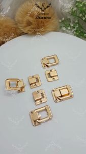 Asesoris Tas Variasi V111 Kunci Jepit / Slop / Lock Box Case - EMAS MUDA - Aksesoris Tas (IMPORT)