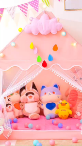 Lều Cho Bé Ngủ Chơi - Hoàng tử Công Chúa < Có sẵn > loại đẹp tặng đèn nháy