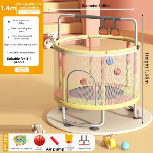 ZHUOLESHI | Indoor Safety Net Silent Kids Trampoline