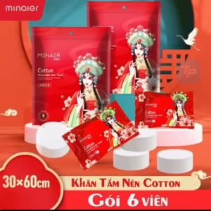 Khăn Tắm Nén MINAIER [6 viên/1 gói]