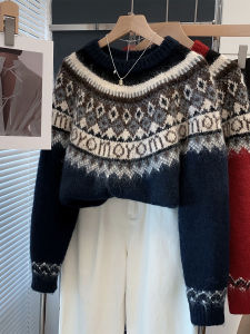 เสื้อสเวตเตอร์คอตั้งทรงหลวมสำหรับผู้หญิง ทรงหลวม แขนยาว ปกติ แขนยาว ปกติ เสื้อสเวตเตอร์คอตั้ง แขนยาว ปกติ