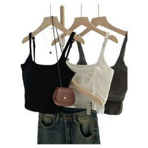 Áo Vest Nữ Mùa Hè Có Đệm Ngực Một Mảnh Có Thể Điều Chỉnh Lưng Đẹp Áo Vest Ngắn Hở Lưng Thường Ngày Mặc Ngoài Trời