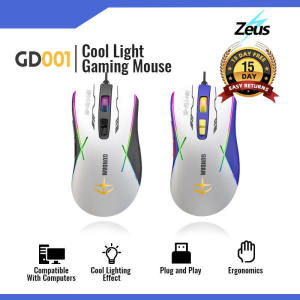 Zeus x Gundam (GD-001) RGB LED Wired Gaming Mouse: Online Exclusive