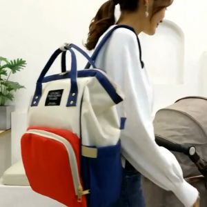 กระเป๋าคุณแม่ สะพายได้ พกพาสะดวก บรรจุได้มาก กันน้ำกันฝน กระเป๋าใส่ผ้าอ้อม กระเป๋าใส่ขวดนม ของใช้เด็กแรกเกิด