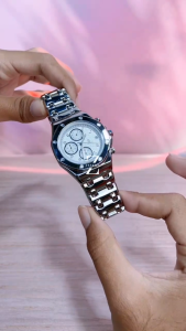 Gaviten Jam Tangan Pria Gaviten GV 101 Silver White Original Garansi Resmi 1 Tahun