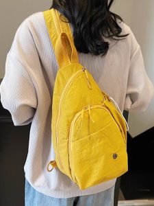 OUDENGPAI | Womens Crossbody Bag Lightweight Multi-Functional Shoulder Bag Double Strap Backpack Casual Style Nylon Fabric Pure Color