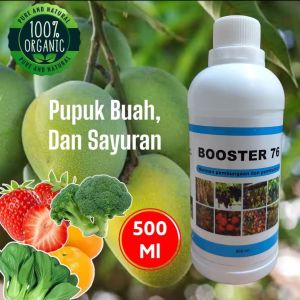 BELI 3 GRATIS 1 BOTOL PUPUK BOOSTER 76 Penyubur pelebat buah pembesar pelebat buah(100ml & 250ml)
