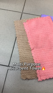 MULTI PURPOSE ABSORTBENT TOWEL COTTON 1 SET 3X PCS/HELAI GOOD QUALIOTY READY STOCK