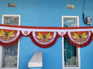 BENDERA GELOMBANG GARUDA BATIK BAHAN REMPLE PELAMIN ABUTAI PREMIUM