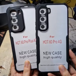 New Case Infinix Hot 60 Pro Plus / Hot 60 Pro Case Fusion Shockpoof Cover transparan - HOHA CASE
