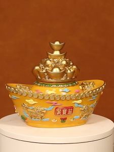 DINGFENGGE | Lucky Golden Ingot Ornament
