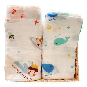 ผ้าขนหนูอาบน้ำผ้าปมผ้าฝ้ายแท้บาง 2 ชิ้น ผ้าห่มสำหรับเด็กแรกเกิด ผ้าห่มอุ่นสำหรับฤดูร้อน ขนาด 90x100 ผ้าขนหนูอ่อนนุ่ม ผ้าห่มอุ่นสำหรับเด็ก