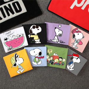 Cotton Cartoon Print Short Sleeve T Shirt
