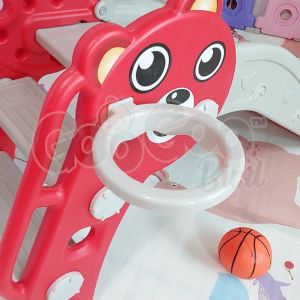GooGoo Bird Mini Bear Children Slide Playground Indoor Home DIY Kids Slide Toys With Safety Guard Fence For Kids Papan Gelongsor