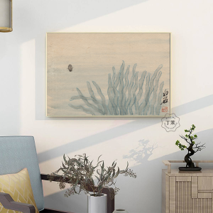 New Chinese Style Decorative Painting Qi Baishi Artwork for Living Room Restaurant Tea Table Zen Hanging Art Modern Simplicity