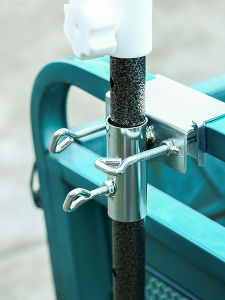 New Outdoor Large Umbrella Three-Wheel Food Truck Fixed Holder Sunshade Umbrella Plug-In Base for Stall Vendors And Delivery Trucks