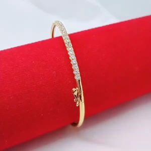 Gelang Tangan Bangle Wanita Aksesoris Fashion Awet Tahan Lama Anti Karat Cocok Untuk Harian G4-10A