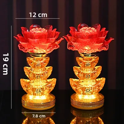 Buddhist Ritual LED Lotus Lamp