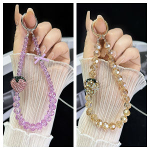 Boutique Bead Handmade For Mobile Phone Hanging Chain For Taking Photos While Traveling Hand-Held Wrist Bead Keychain Bag Buckle