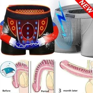 3PC Mens Magnetic Therapy Underwear Upgraded 22 Magnets Boxer Briefs L-6XL Anti-Pain Health Underwear Brazilian Breathable Men