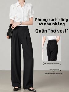 XIANYIJIAO | High Waist Slimming Black Work Pants