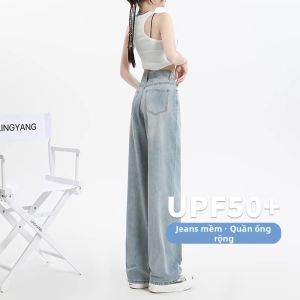 DVDK | Quần Jeans Dài Đùi Rộng Cao