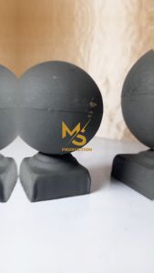 Mahkota Bola Hollow Ornamen Pagar Besi Hiasan Tutup Tiang Pipa Hollo