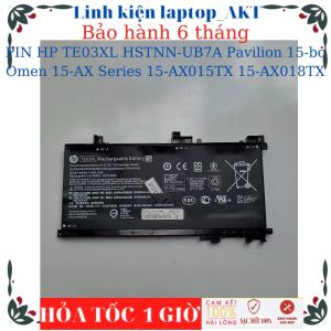 PIN dùng cho LAPTOP HP TE03XL HSTNN-UB7A Pavilion 15-bc Omen 15-AX Series 15-AX015TX 15-AX018TX