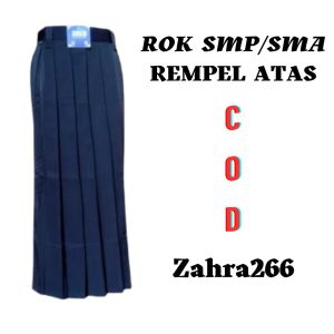 ROK ABU-ABU PANJANG SERAGAM SEKOLAH ( SMA ) REMPEL ATAS HIGT TWIS REEL FICTURE TERLARIS & MURAH