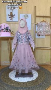 (Gratis Bando Karakter) Gamis Rompi Anak Perempuan Masakini Import Muslim Matt Cerudy Etnik Babydoll Mix Rompi Lepas Allower Usia 3 - 12 Tahun Dress Kombinasi Rompi Baju Muslim Free Hijab Anak Perempuan Gamis Lebaran Terlaris 2025 - Cod – Rumah Fashion
