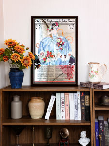 French Romantic Atmosphere Mirror Painting Decorative Artwork Living Room Bedroom Study Hall Entryway Decorations Wall Art