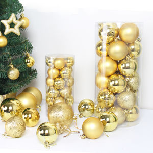 4/6/8/10cm Christmas Balls Christmas Tree Decorations Xmas Ornaments Glitter Polystyrene Ball Home Deco