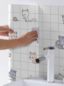 Miếng Dán Tường Nhà Bếp Chống Dầu Chống Dầu Chống Thấm Nước Tự Dính Chống Cháy Trang Trí Nhà Bếp Máy Hút Mùi Tủ Bếp