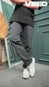 Celana Jeans Pria Reguler Fit Abu Abu Terbaru